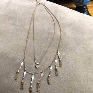 Two layered Long Lucky Brand Necklace- never worn.